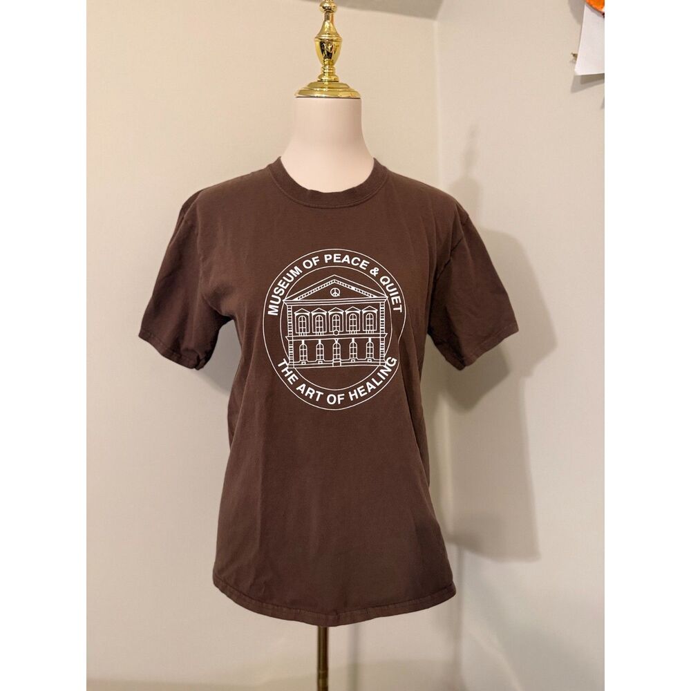 Museum of Peace & Quiet The Art of Healing Brown Graphic T-Shirt Medium